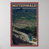 Mittenwald und Karwendelbahn Poster (Vorne)