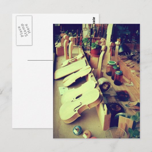 Mittenwald Violin Makers Postkarte (Vorne/Hinten)