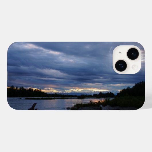 Mitternacht Alaska Sunset Case-Mate iPhone Hülle (Rückseite (Horizontal))