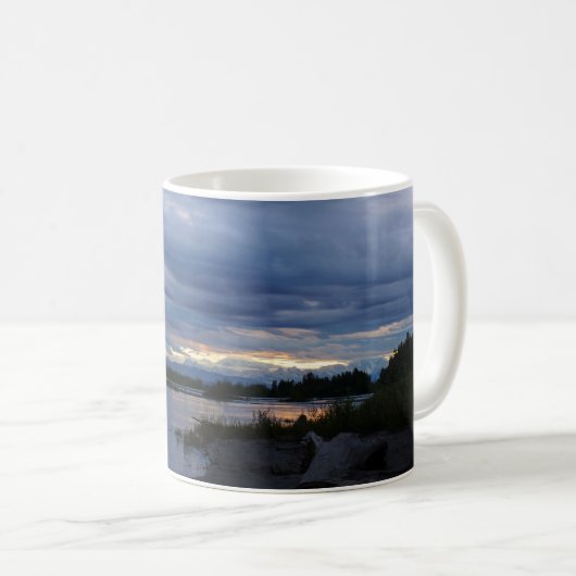 Mitternacht Alaska Sunset Coffee Tasse (VorderseiteRechts)