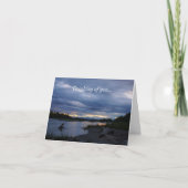 Mitternacht Alaska Sunset Denken Sie an Sie Karte (Vorderseite)