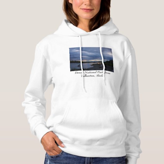 Mitternacht Alaska Sunset Hoodie (Vorderseite)