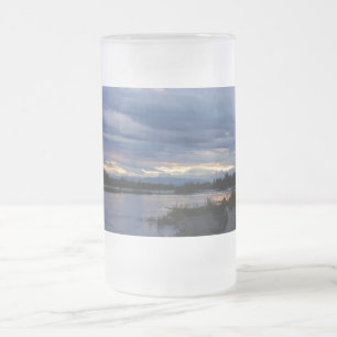 Mitternacht Alaska Sunset Mattiert Glass Beer Tass Mattglas Bierglas