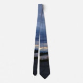 Mitternacht Alaska Sunset Neck Tie Krawatte (Rückseite)
