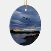 Mitternacht Alaska Sunset Ornament Souvenir (Rechts)
