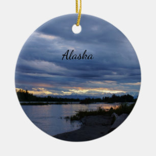 Mitternacht Alaska Sunset Ornament Souvenir