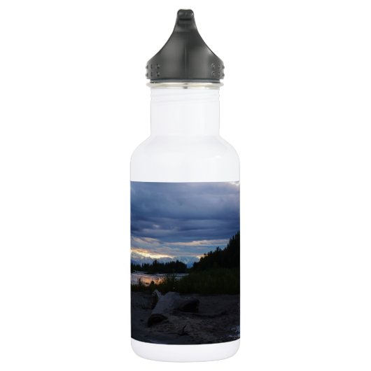 Mitternacht Alaska Sunset Stainless Steel Water Bo Edelstahlflasche (Rechts)