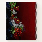 Mitternacht Aloha Tall Notebook Notizblock (Rückseite)