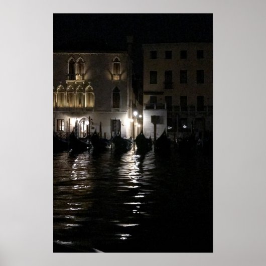 Mitternacht am Canale Grande Poster (Vorne)