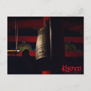 Mitternacht am Neuen Jahr in Kyoto Feiertagspostkarte