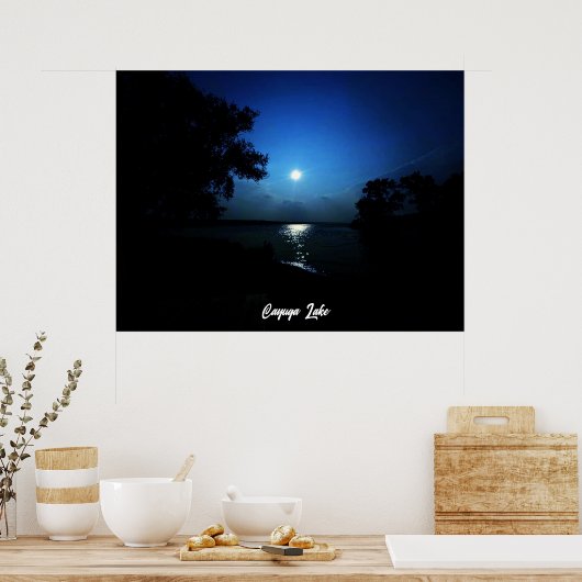 MITTERNACHT AM SEE POSTER (Küche)