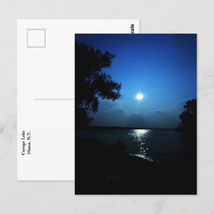 MITTERNACHT AM SEE POSTKARTE
