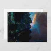 Mitternacht am See Postkarte (Vorne/Hinten)