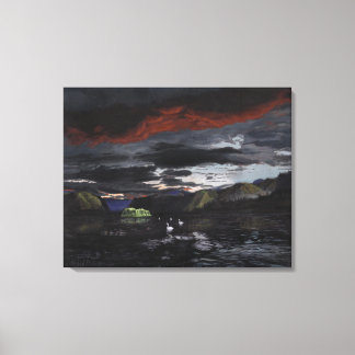 Mitternacht am Yukon: Leinwand nicht beschnitten