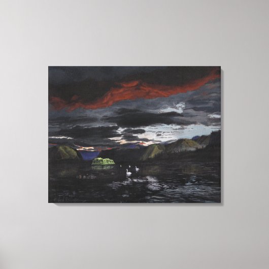 Mitternacht am Yukon: Leinwand nicht beschnitten (Vorderseite)