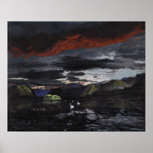 Mitternacht am Yukon River: Poster
