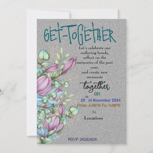 Mitternacht Ansammlung Einladung (Vorderseite)