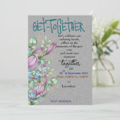 Mitternacht Ansammlung Einladung (Stehend Vorderseite)