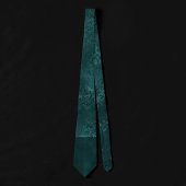 Mitternacht Aquamarin Romance | Dunkler Satiny Gru Krawatte