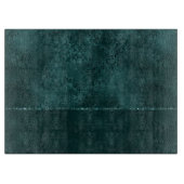 Mitternacht Aquamarin Romance | Dunkler Satiny Gru Schneidebrett (Vorderseite)