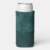 Mitternacht Aquamarin Romance | Dunkler Satiny Gru Selters Dosenkühler (Seltzer Vorderseite)
