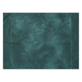 Mitternacht Aquamarin Romance | Dunkler Satiny Gru Tischdecke (Vorderseite (Horizontal))