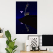 Mitternacht auf dem Mond Tibia 3 Poster (Heimbüro)