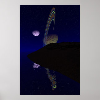 Mitternacht auf dem Mond Tibia 3 Poster