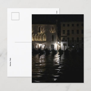 Mitternacht auf der Postkarte des Canal Grande