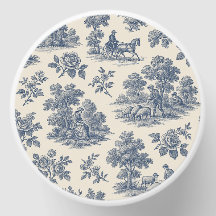 Mitternacht auf der Wiese - Blue Toile Soy Wax Can