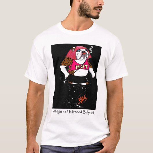 Mitternacht auf Hollywood Bullyvard T-Shirt (Vorderseite)