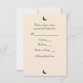 Mitternacht Augen Niedlich Owl UAWG Gothic RSVP Karte (Rückseite)