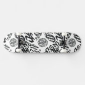 "Mitternacht" B&W Abstrakt Skateboard (Horizontal)