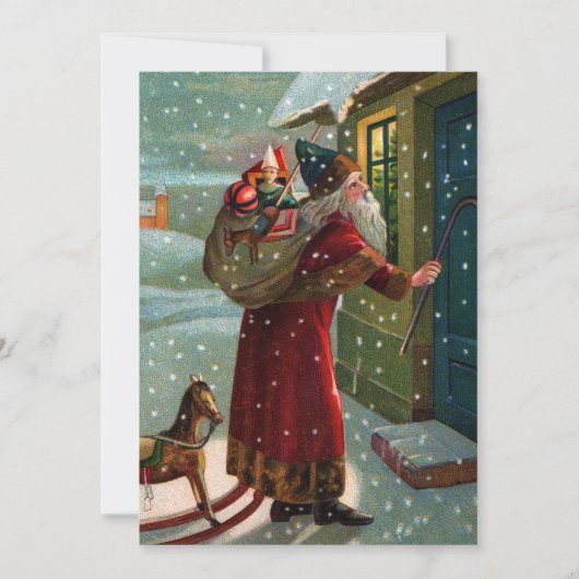 Mitternacht Besuch von Santa Ankündigung (Vorderseite)