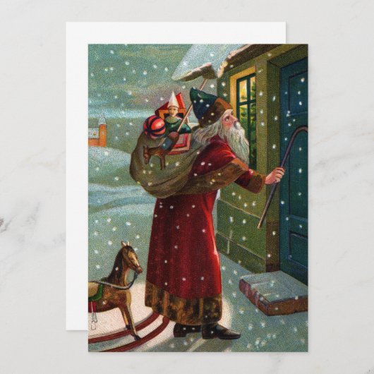 Mitternacht Besuch von Santa Ankündigung (Vorne/Hinten)