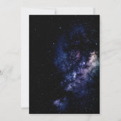 Mitternacht Black Stars 16 . Geburtstag Einladung (Rückseite)