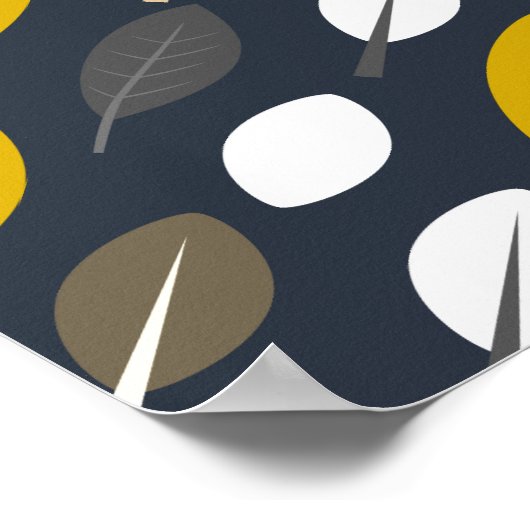 Mitternacht-Blätter Poster (Ecke)