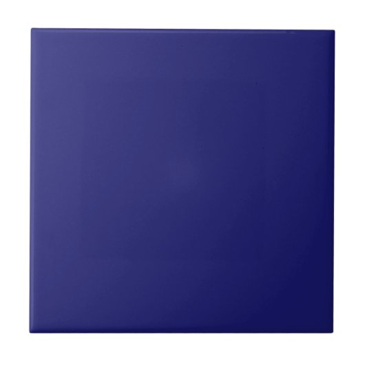 Mitternacht Blau Solid Color | Classic | elegant Fliese (Vorderseite)