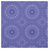 Mitternacht Blau und Weiß Mandala Muster Stoff (Muster)