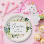 Mitternacht blaue Blütenblütenpapierplatte für den Pappteller (Party)