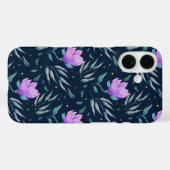 Mitternacht Bloom Case-Mate iPhone Hülle (Rückseite (Horizontal))