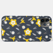 Mitternacht Bloom Case-Mate iPhone Hülle (Rückseite (Horizontal))