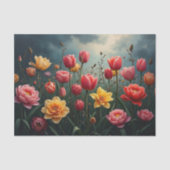 Mitternacht Bloom Decoupage Paper | Dark Garden Seidenpapier (Vorderseite)