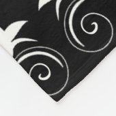 Mitternacht Bloom Fleece Blanket (Ecke)