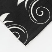 Mitternacht Bloom Fleecedecke (Ecke)