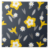 Mitternacht Bloom Fliese (Vorderseite)