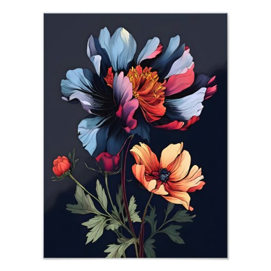 Mitternacht Bloom Fotodruck (Vorne)