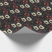 Mitternacht Bloom Geschenkpapier (Ecke)