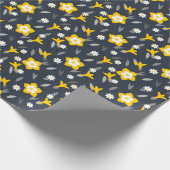 Mitternacht Bloom Geschenkpapier (Ecke)