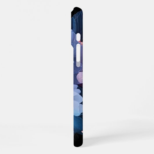 Mitternacht Bloom iPhone Hülle (Linke Seite)